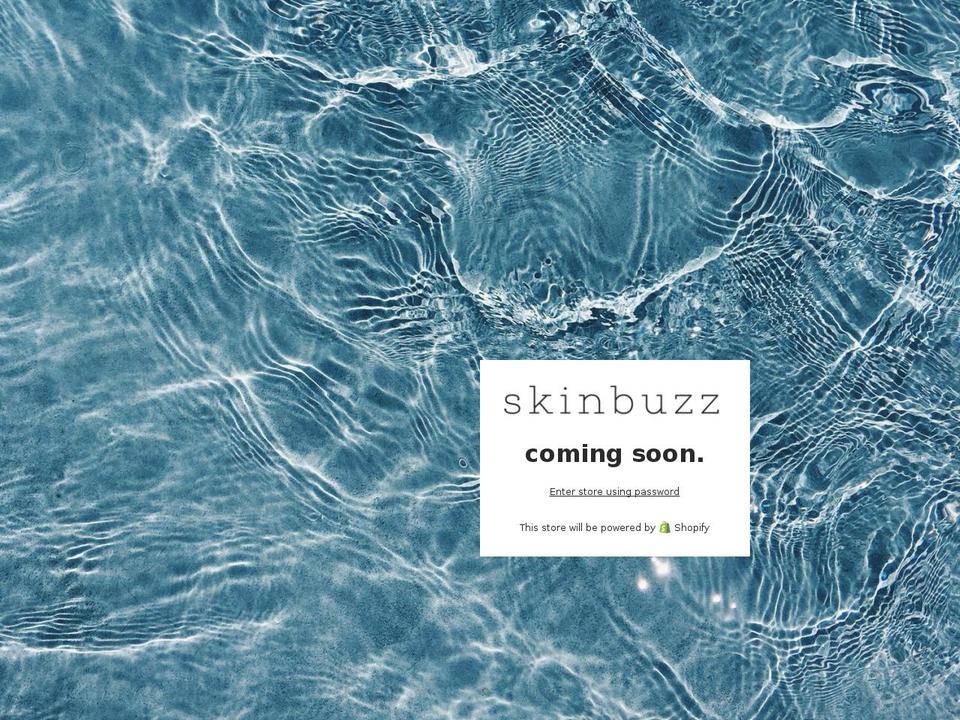 skinbuzz.com shopify website screenshot