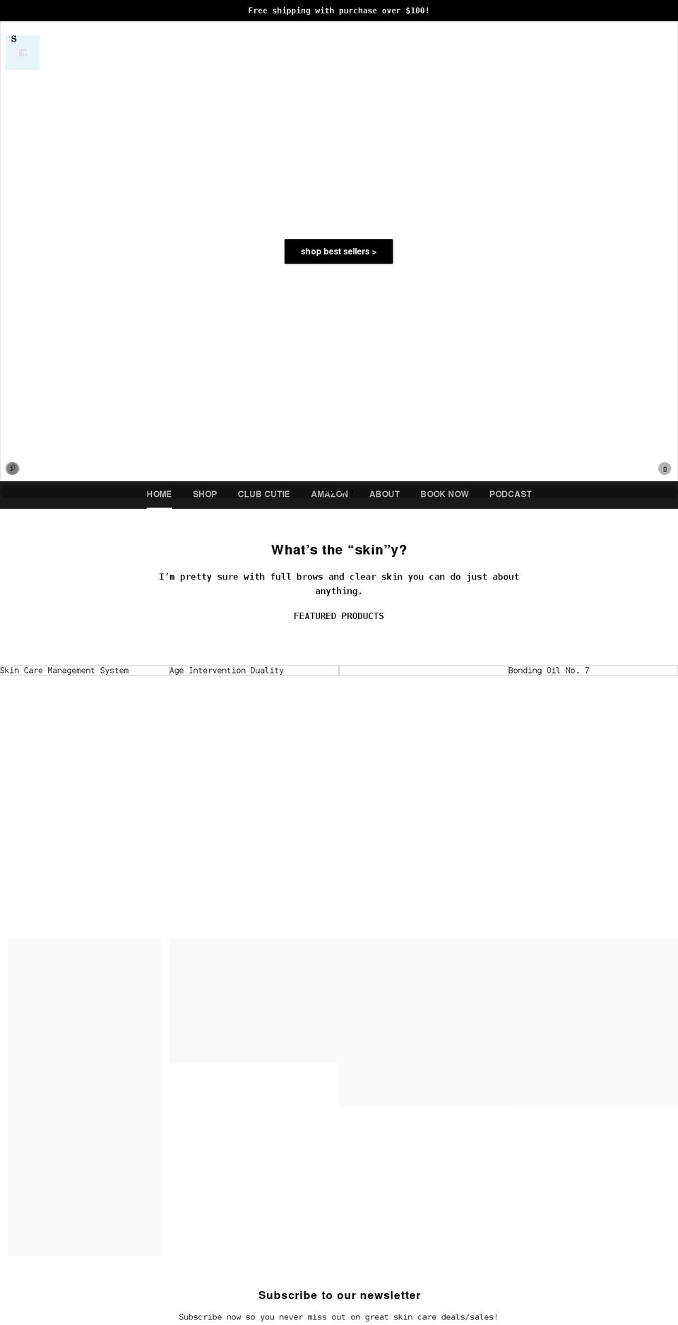 skinbybryn.com shopify website screenshot