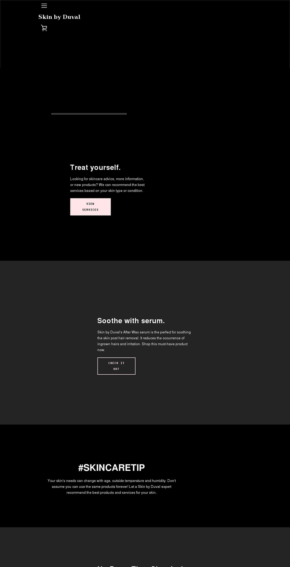 skinbyduval.com shopify website screenshot