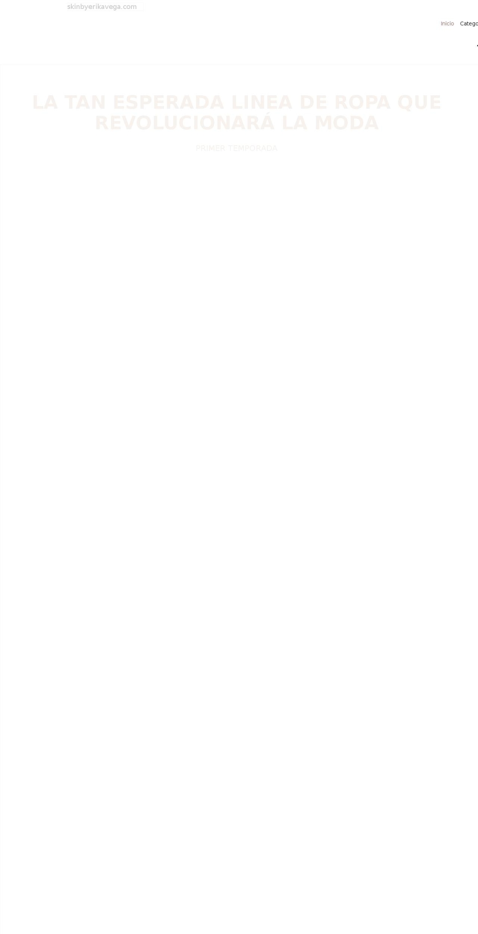 skinbyerikavega.com shopify website screenshot