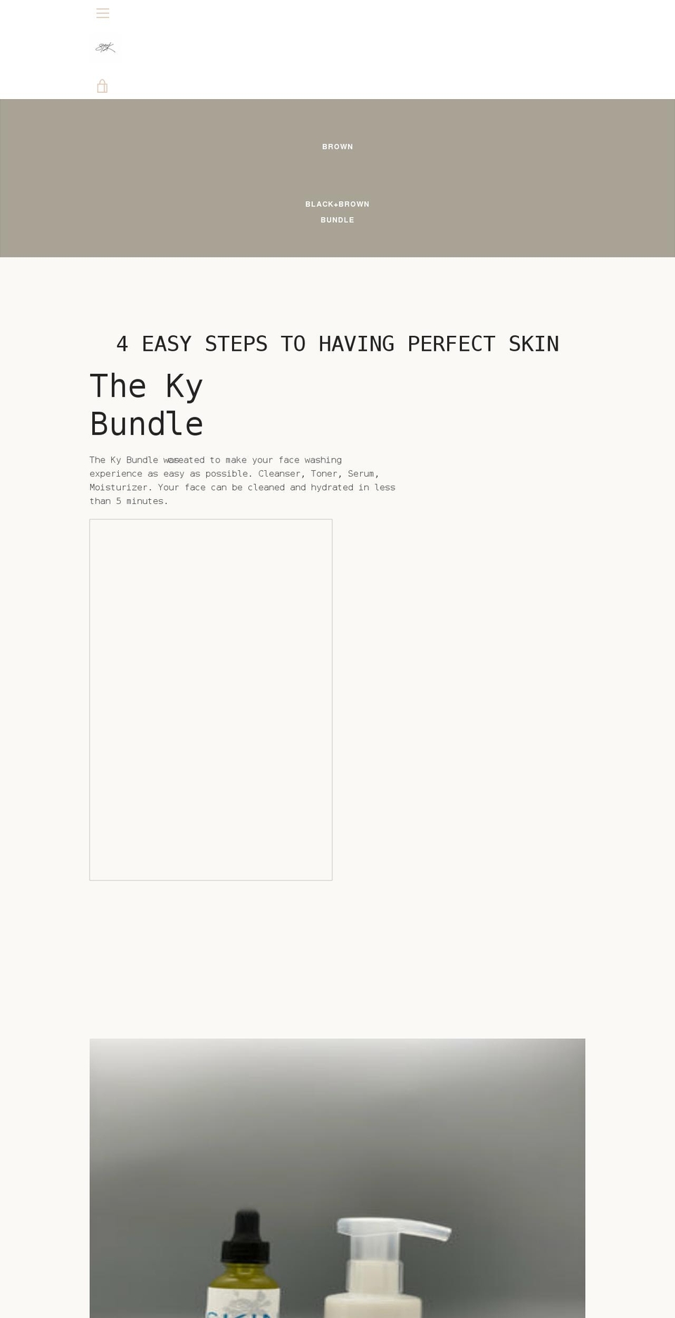 skinbykyle.com shopify website screenshot