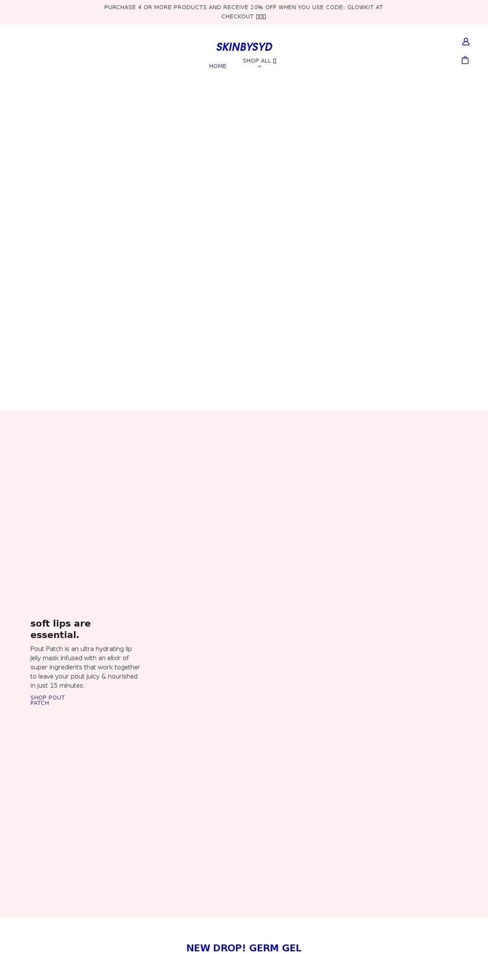 skinbysyd.com shopify website screenshot