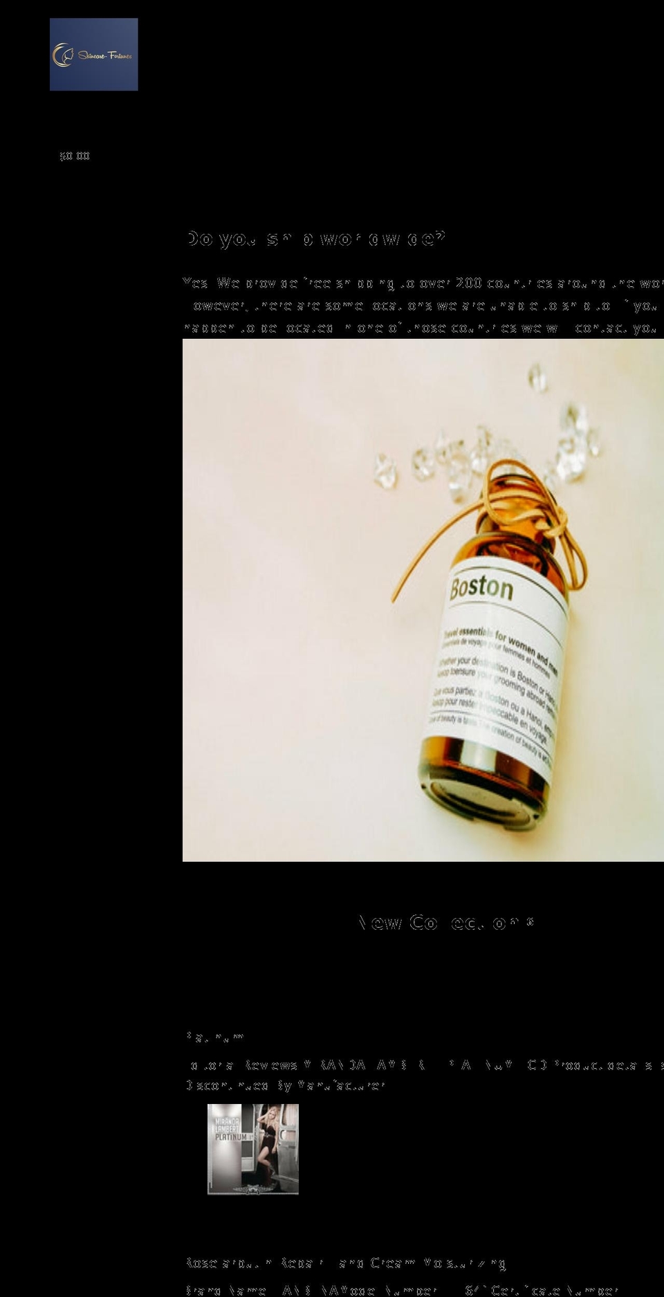 skincare-fortunes.myshopify.com shopify website screenshot