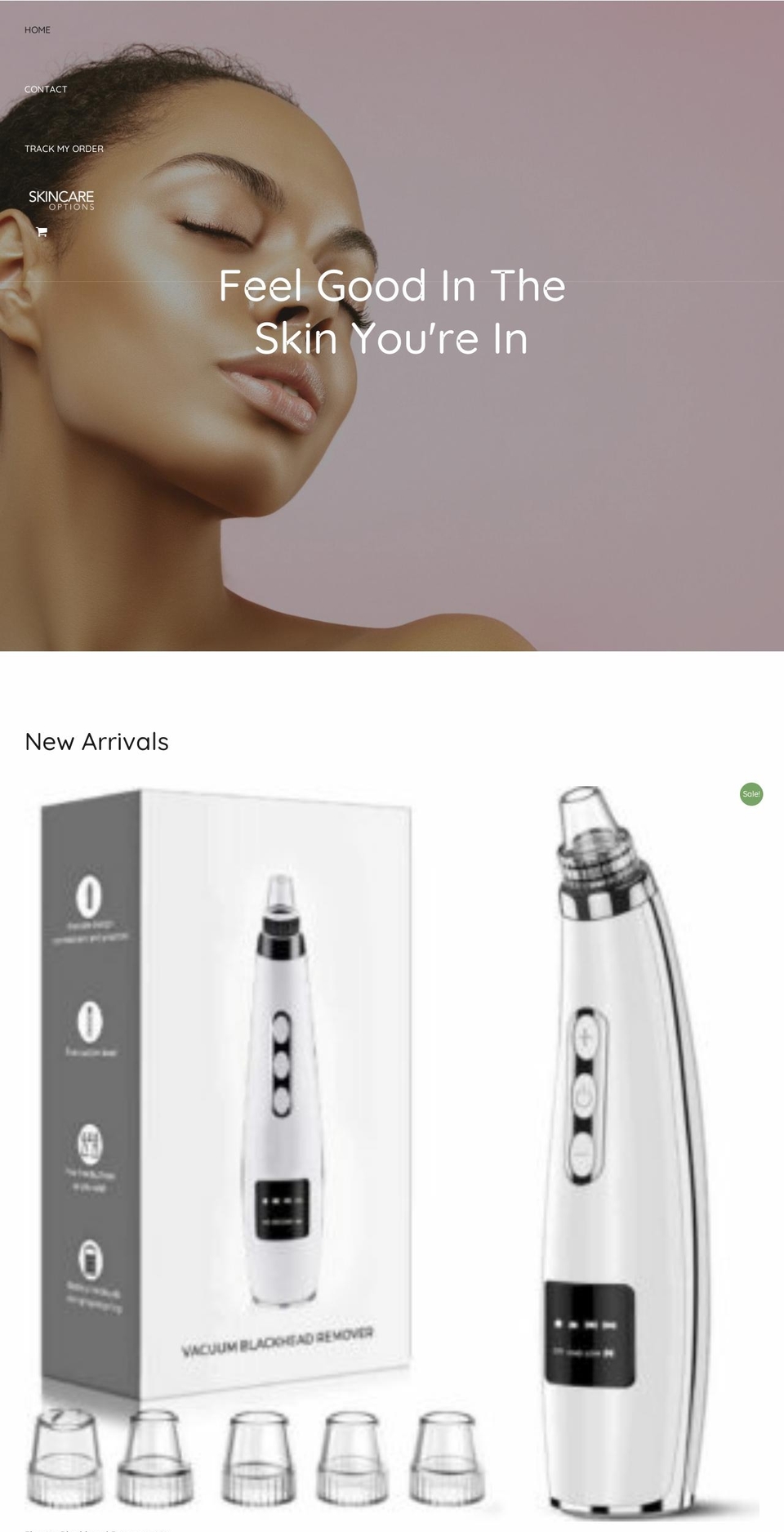 skincare-options.co.uk shopify website screenshot