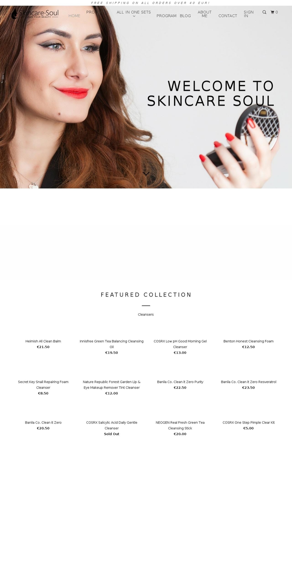 skincare-soul.com — Shopify storefront screenshot