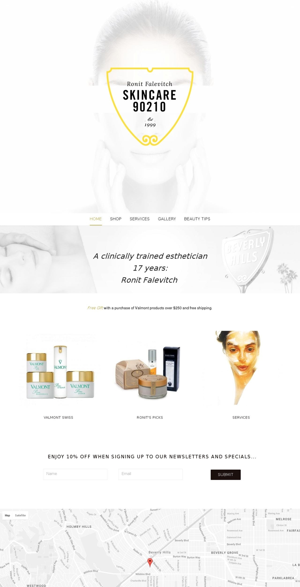 skincare90210.com shopify website screenshot