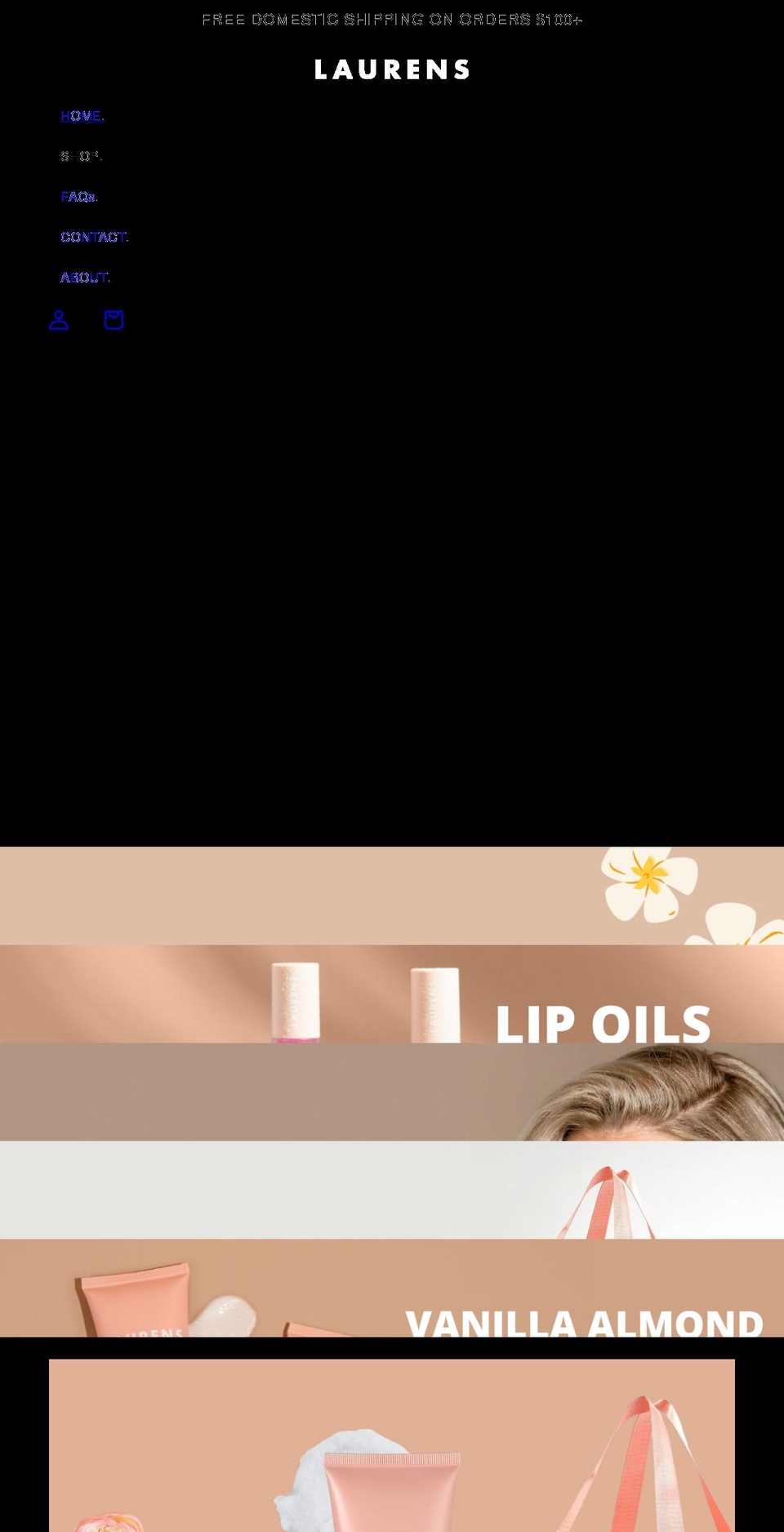 skincarebylaurens.com shopify website screenshot