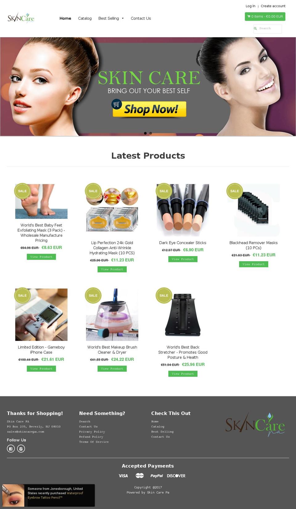 cheeky-magic Shopify theme site example skincarepa.com