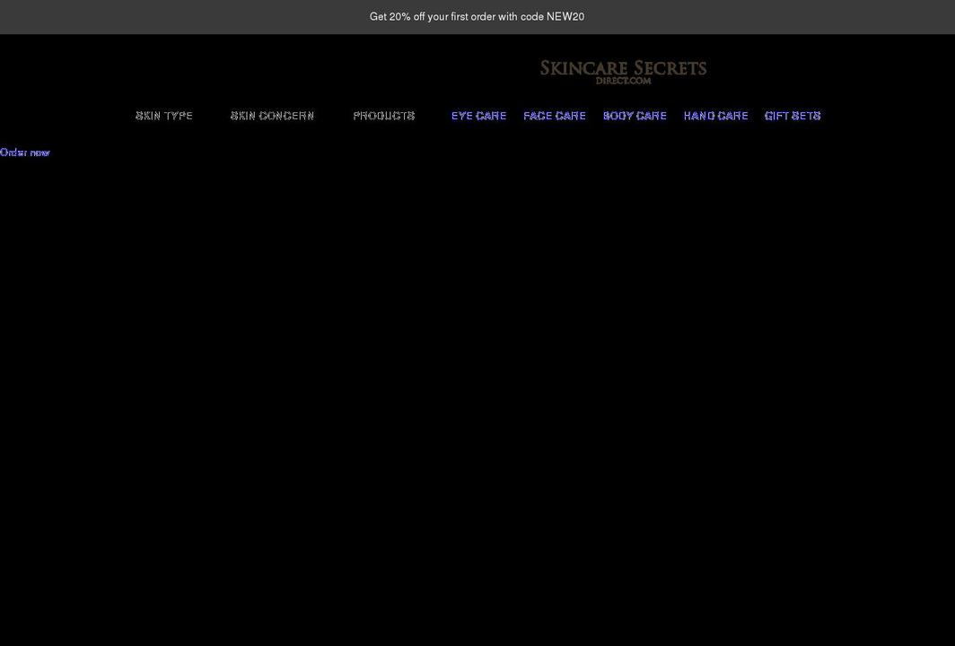 skincaresecretsdirect.com shopify website screenshot