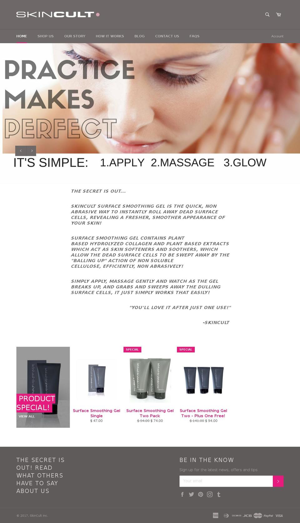 skincultonline.com shopify website screenshot