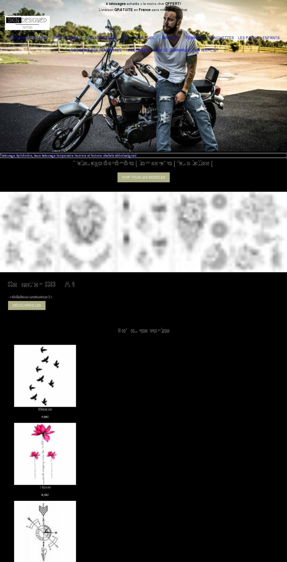 skindesigned.com shopify website screenshot