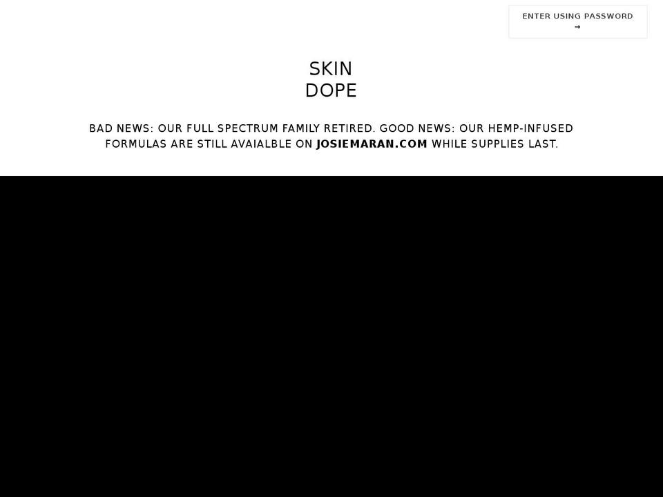skindope.myshopify.com shopify website screenshot