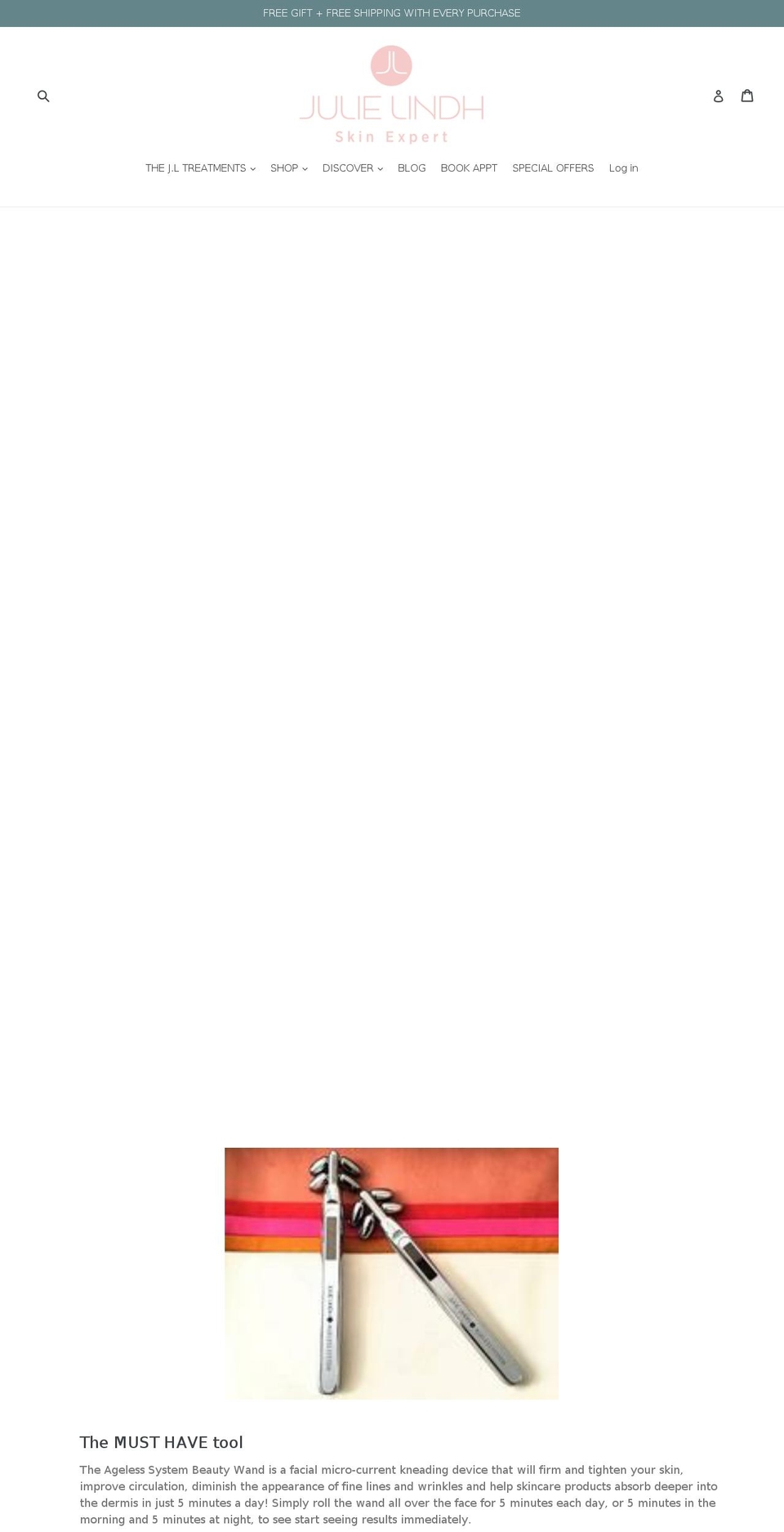 skinfitnessbyjulielindh.com — Shopify storefront screenshot