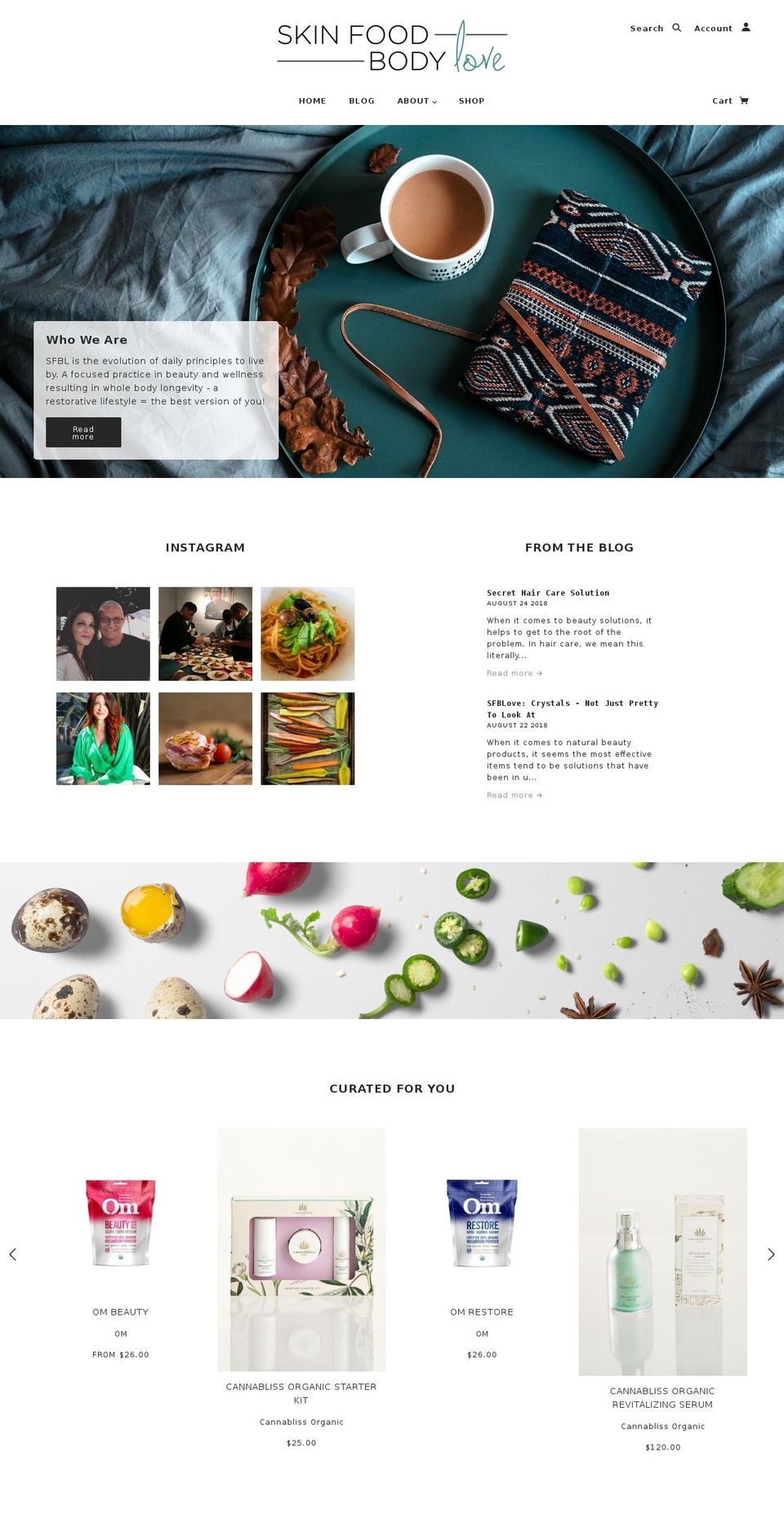 skinfoodbodylove.com shopify website screenshot