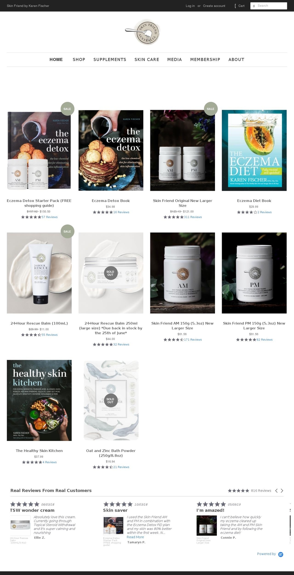 skinfriend.com.au shopify website screenshot