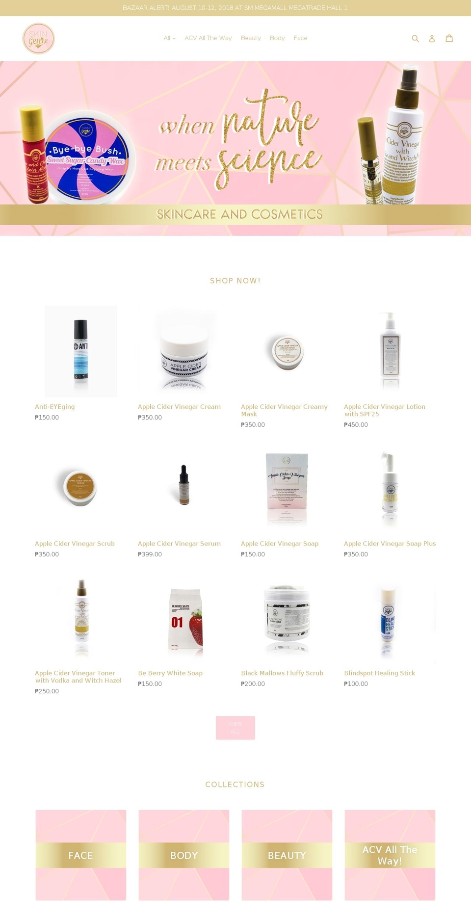 skingenie.store shopify website screenshot