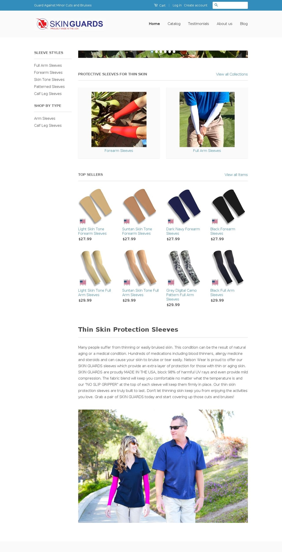 skinguardsusa.com shopify website screenshot