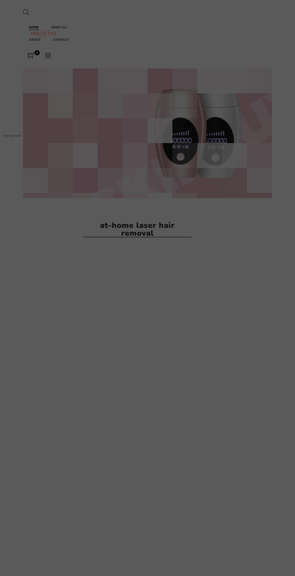 skinluxpro.com shopify website screenshot