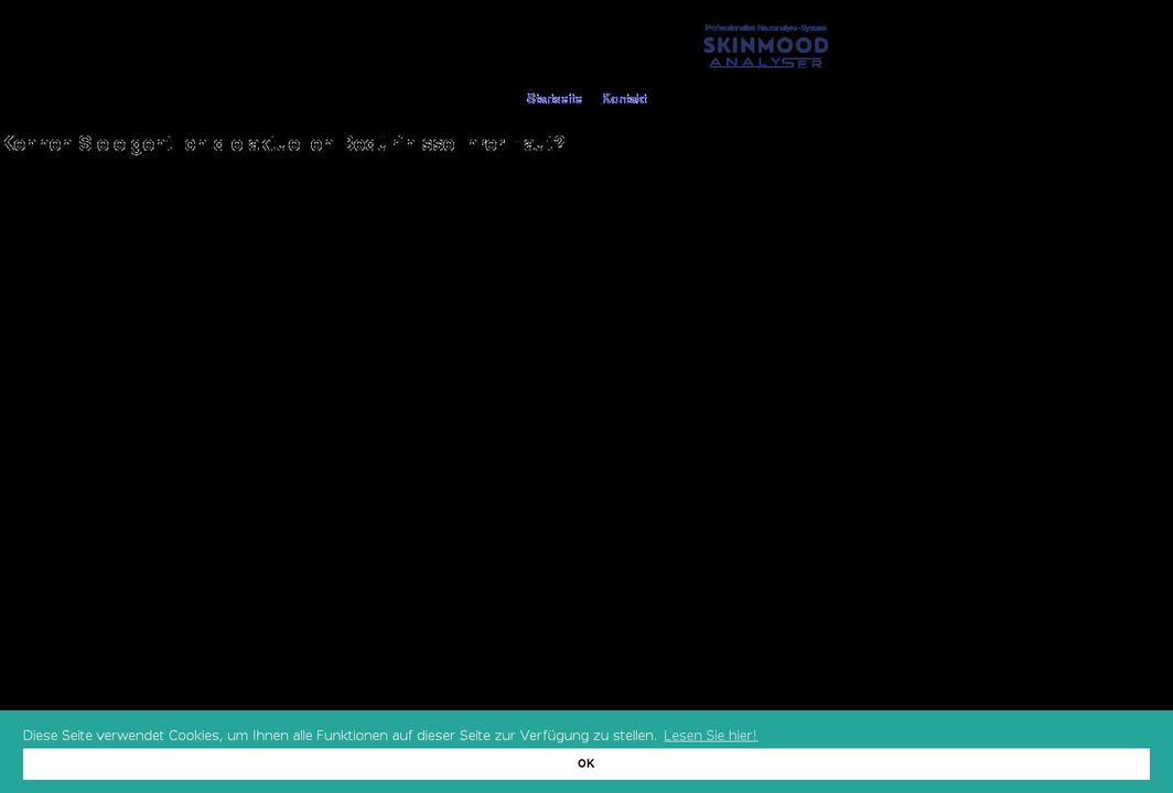 skinmoodanalyser.com shopify website screenshot
