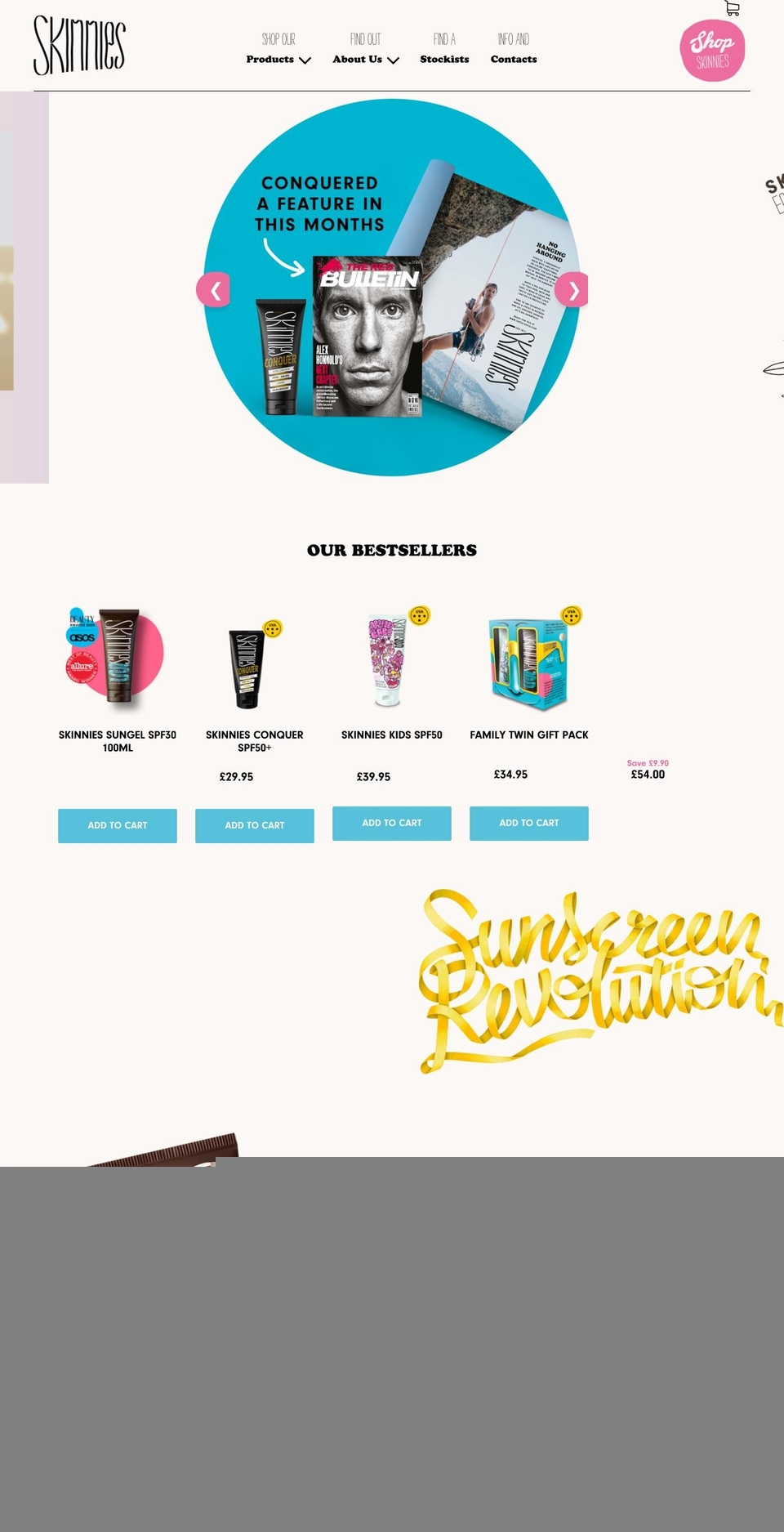 skinnies.online shopify website screenshot