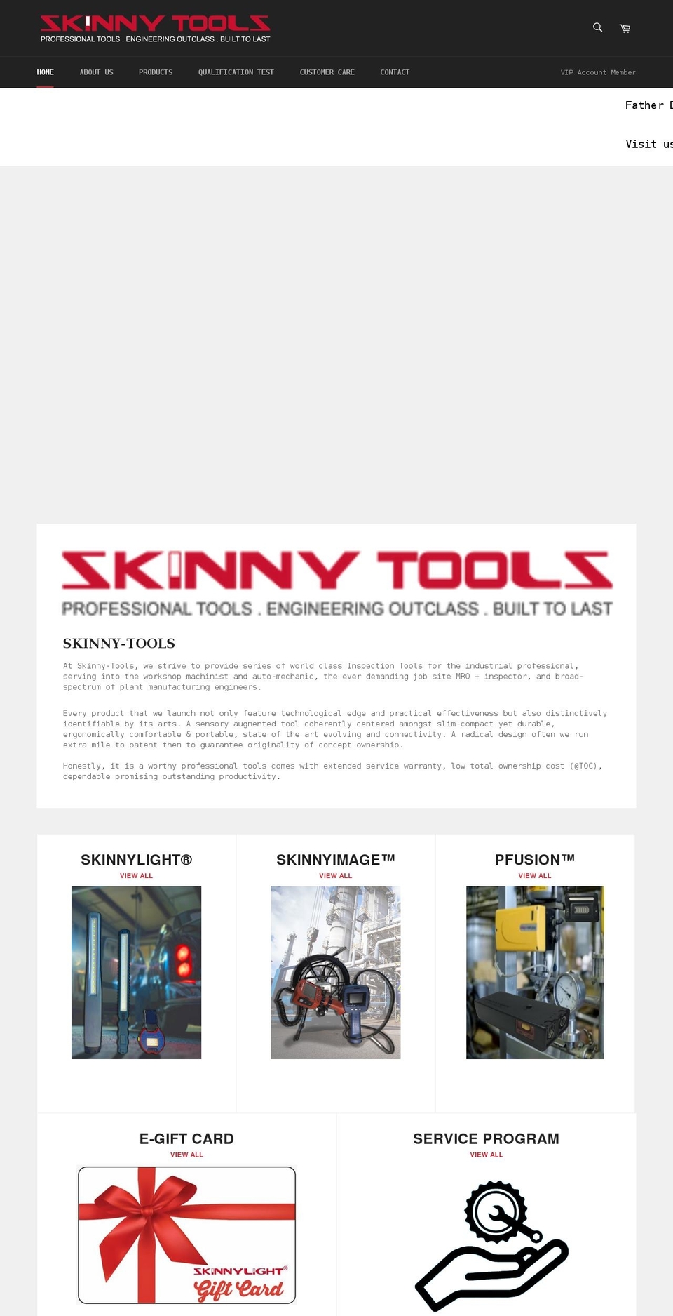skinny-tools.com shopify website screenshot