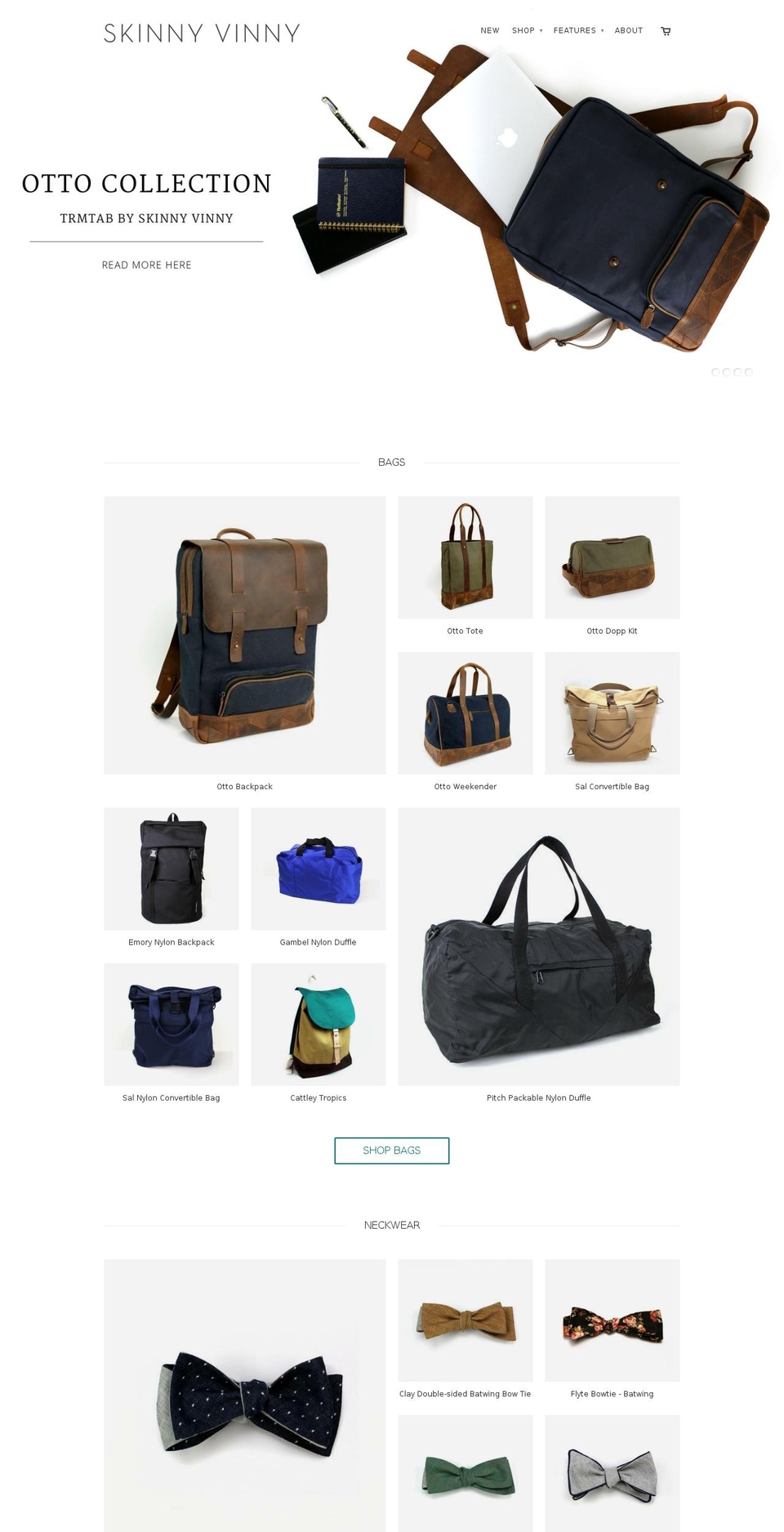 skinny-vinny.com shopify website screenshot