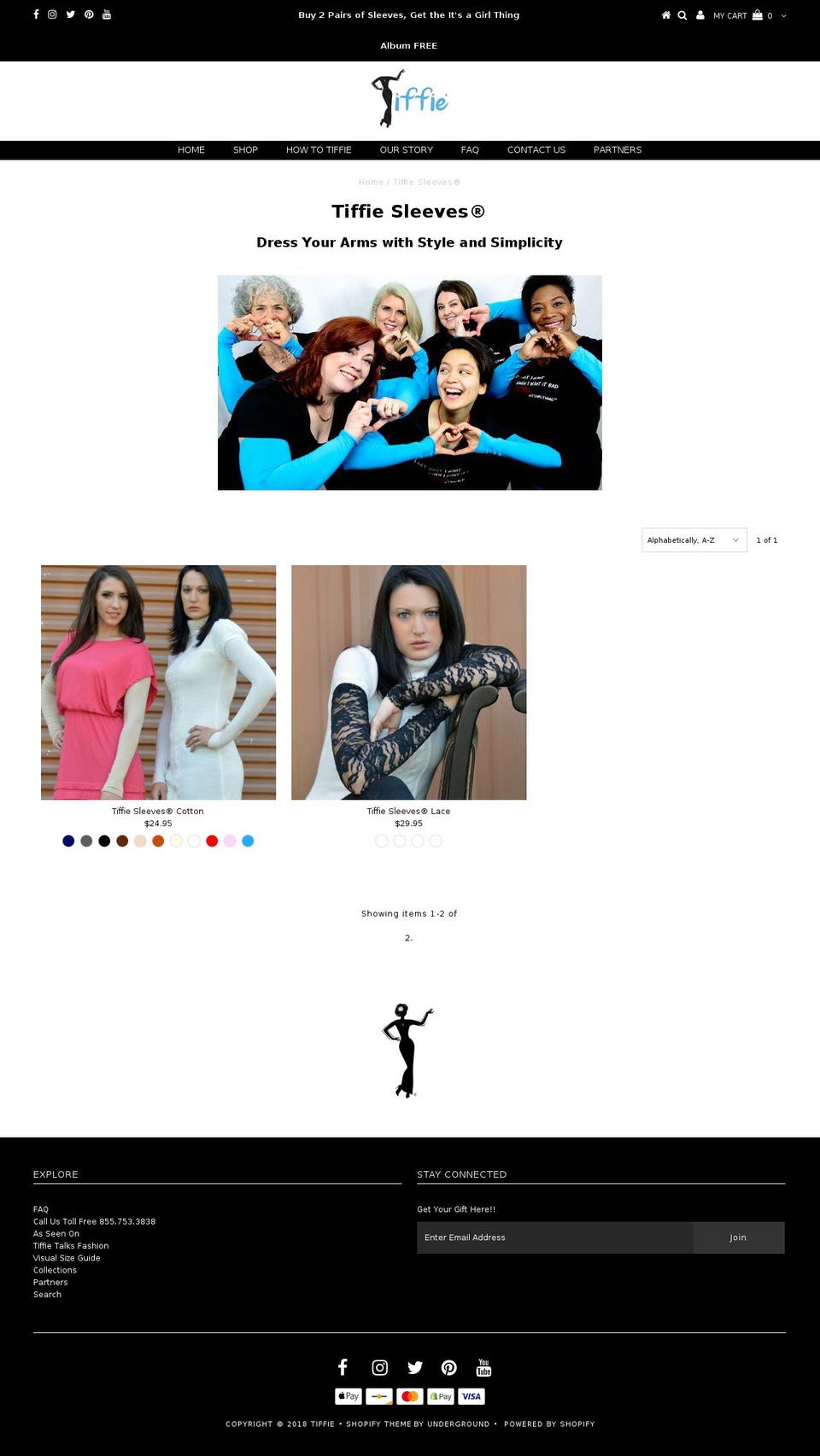 skinnyarmsfashion.com shopify website screenshot
