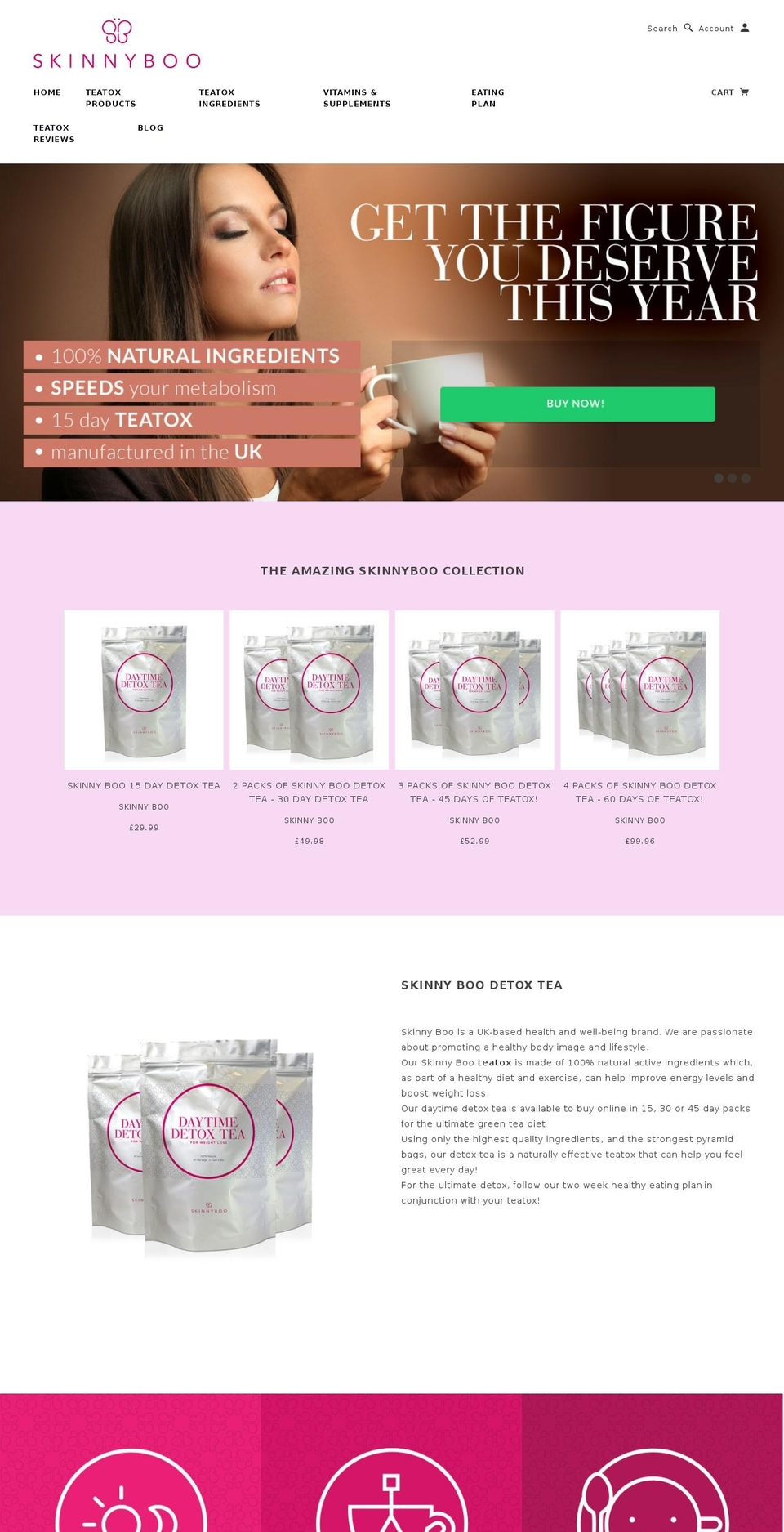 skinnyboo.com shopify website screenshot