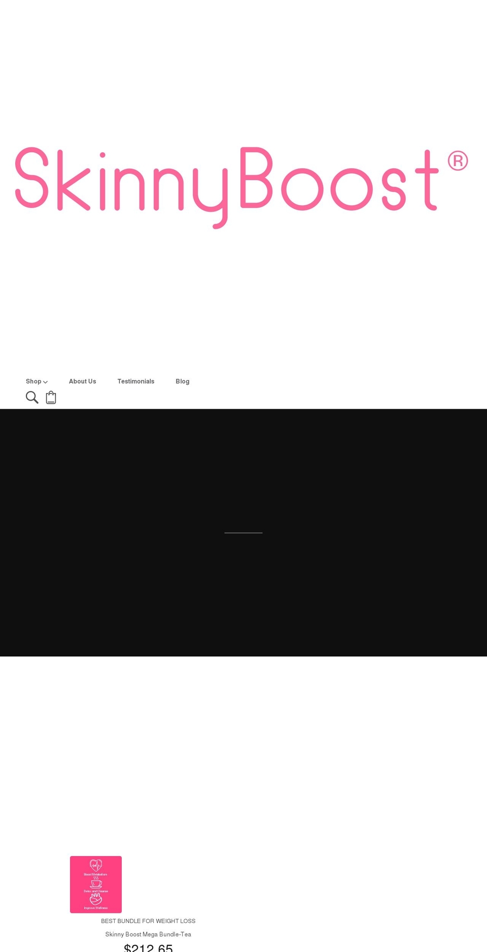 skinnyboost.com shopify website screenshot