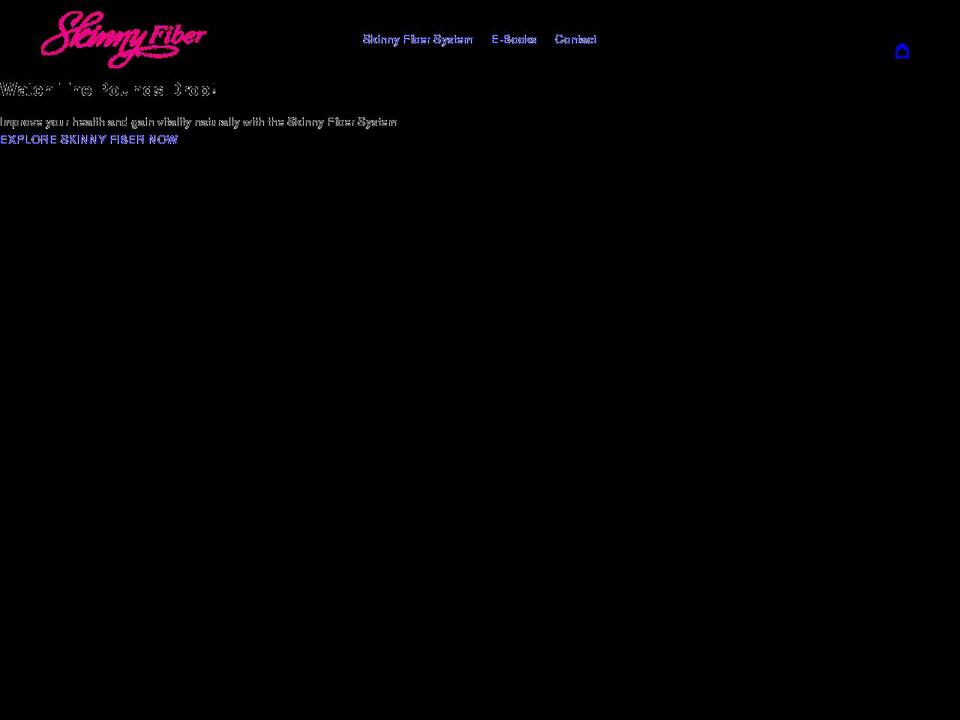 skinnyfibersystem.com shopify website screenshot