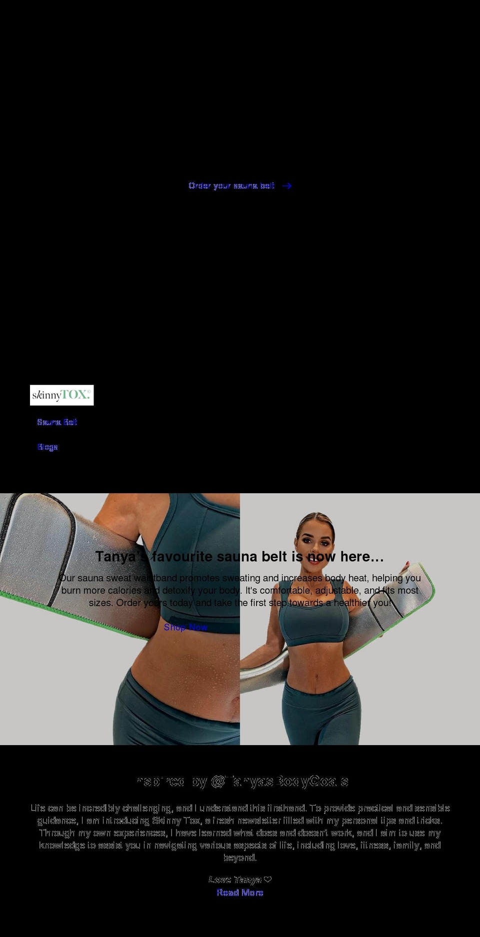 skinnytox.com shopify website screenshot