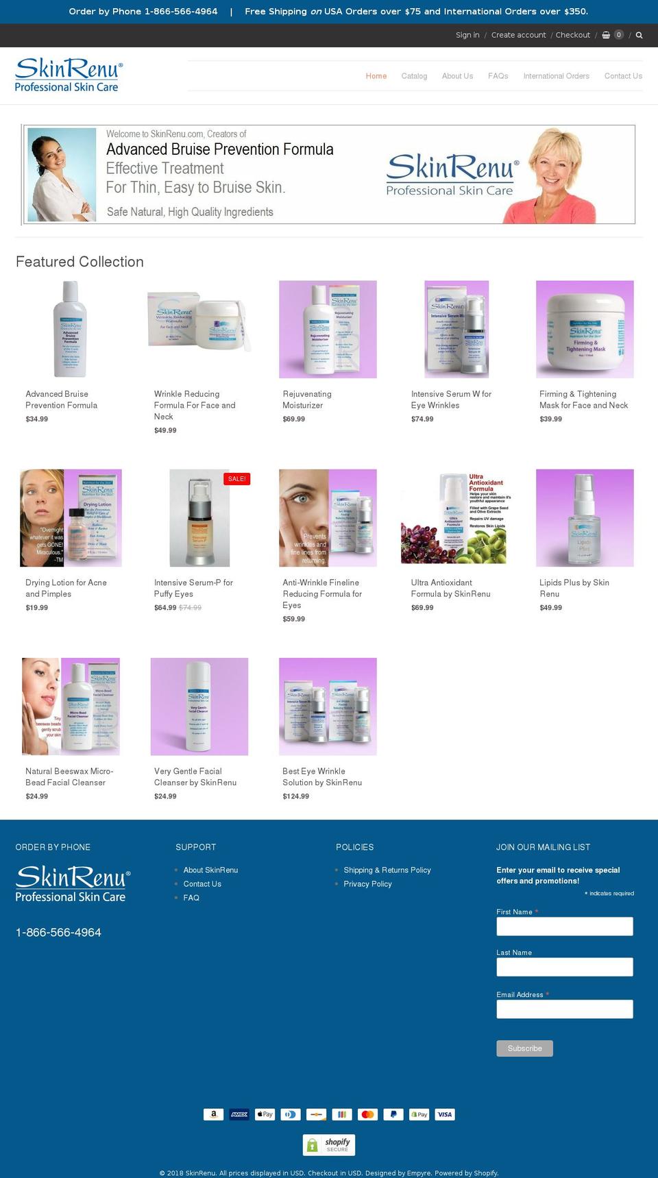 ACTIVE THEME - Providence [ Milan Balaban Backup ] Shopify theme site example skinrenew.com