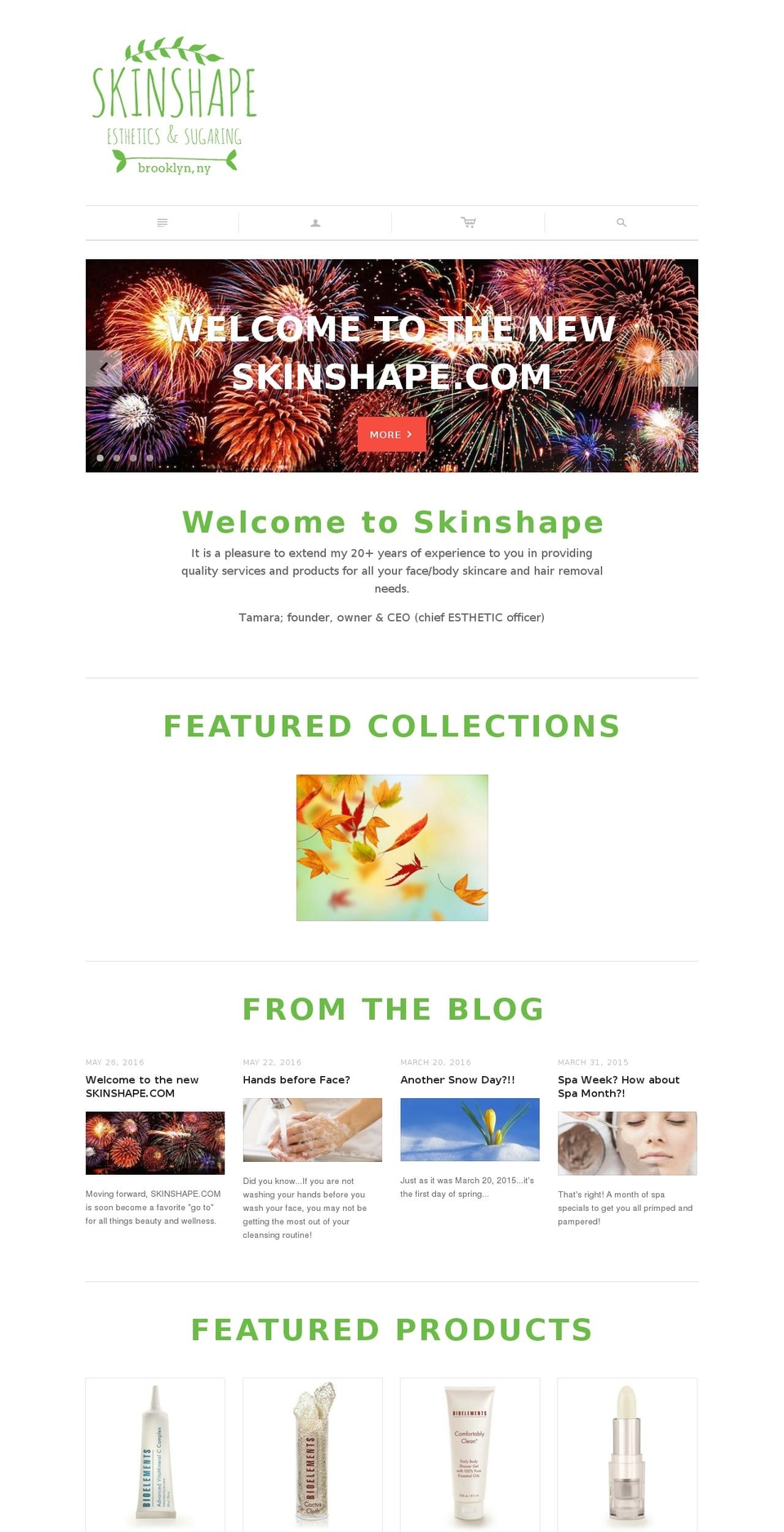 skinshape.com shopify website screenshot