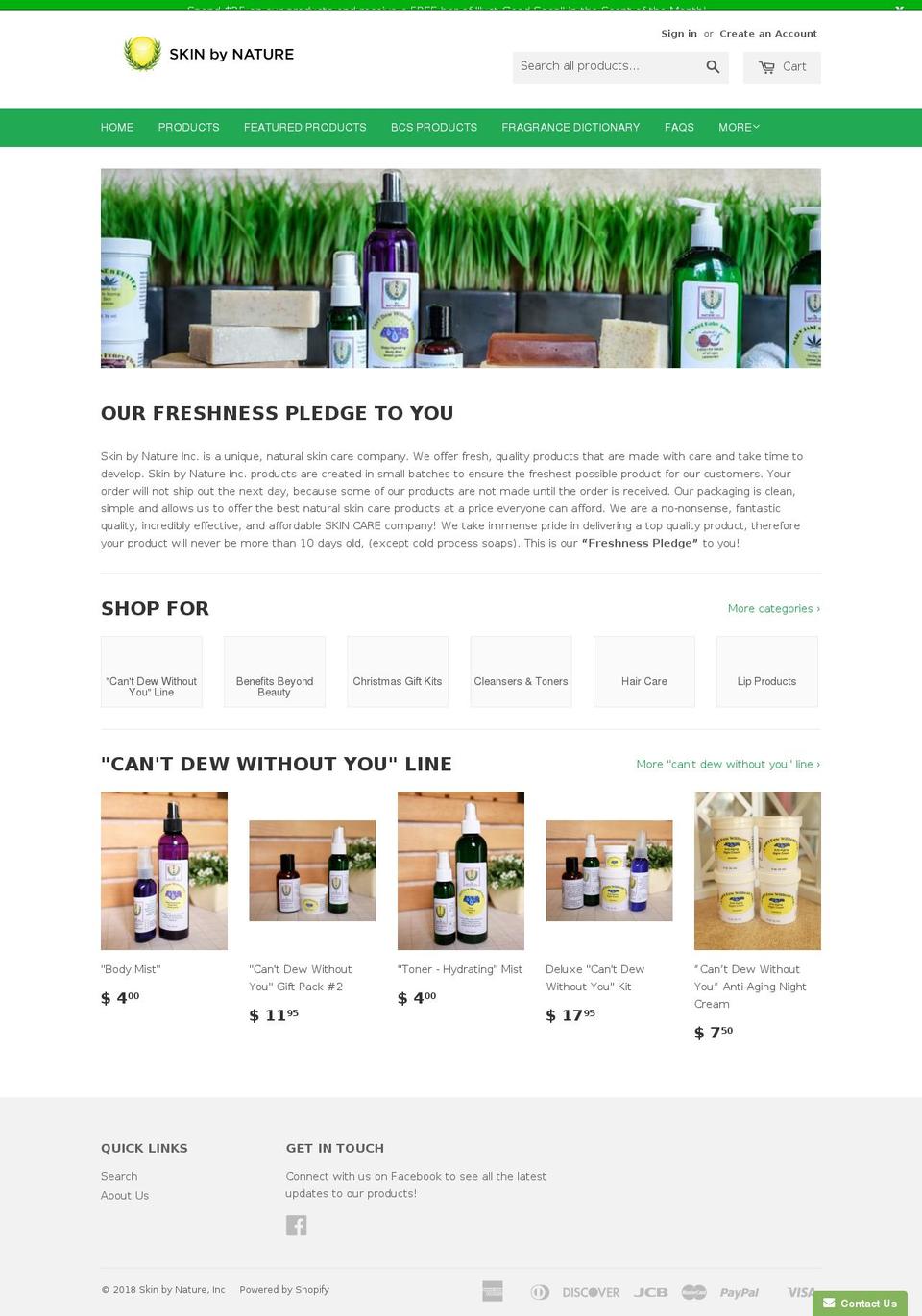 skintasticsalon.com — Shopify storefront screenshot
