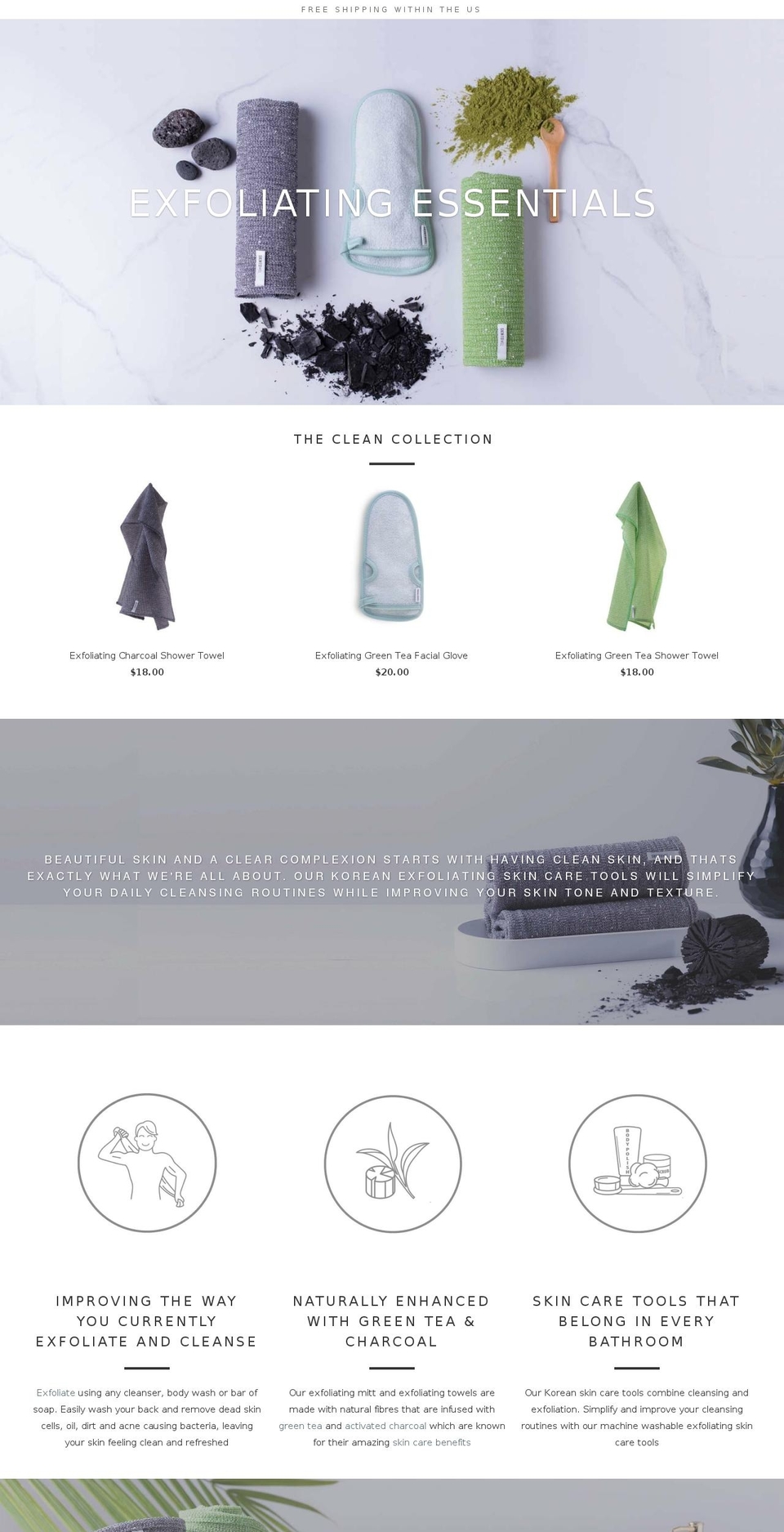 skintowel.com shopify website screenshot