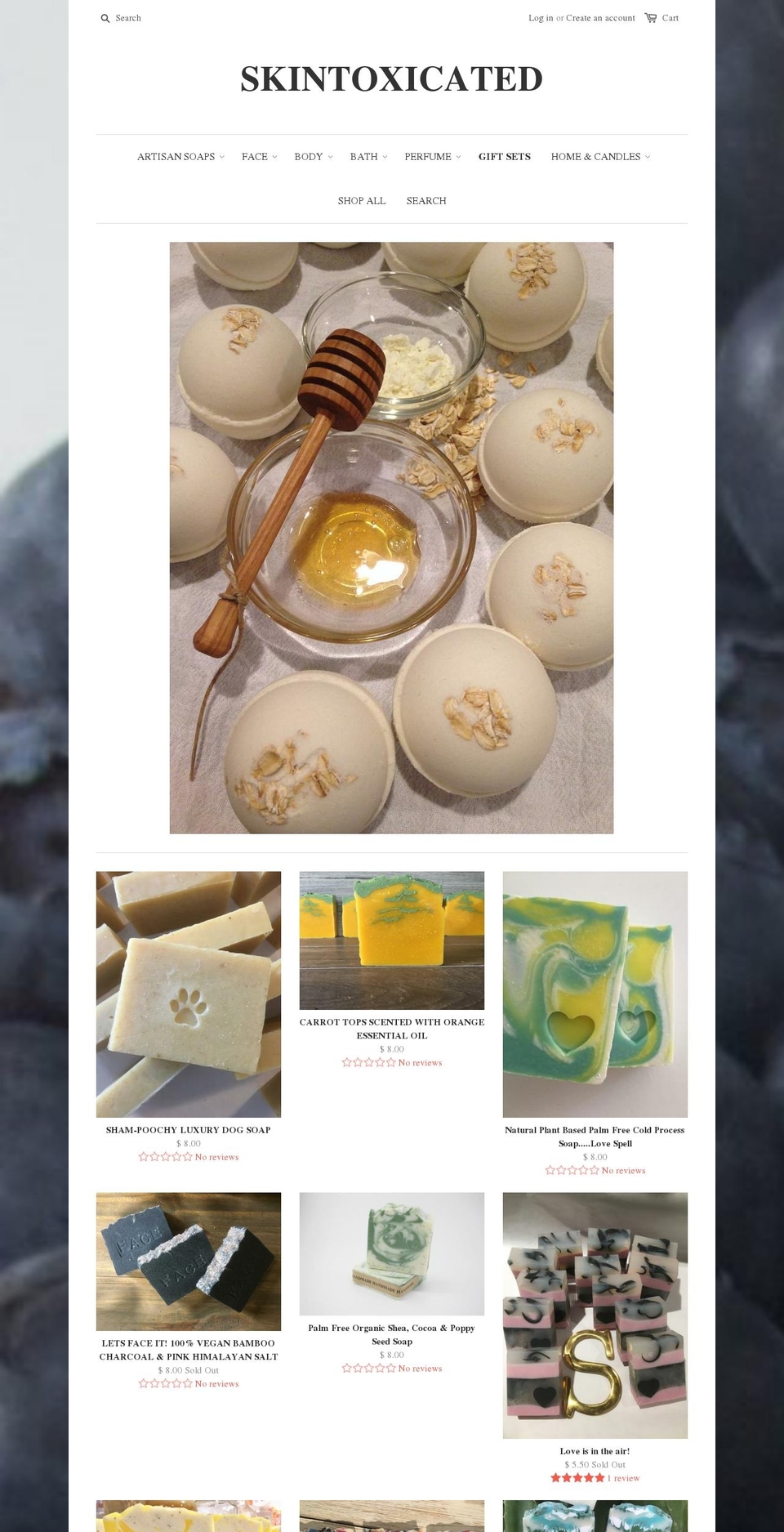 skintoxicated.com shopify website screenshot