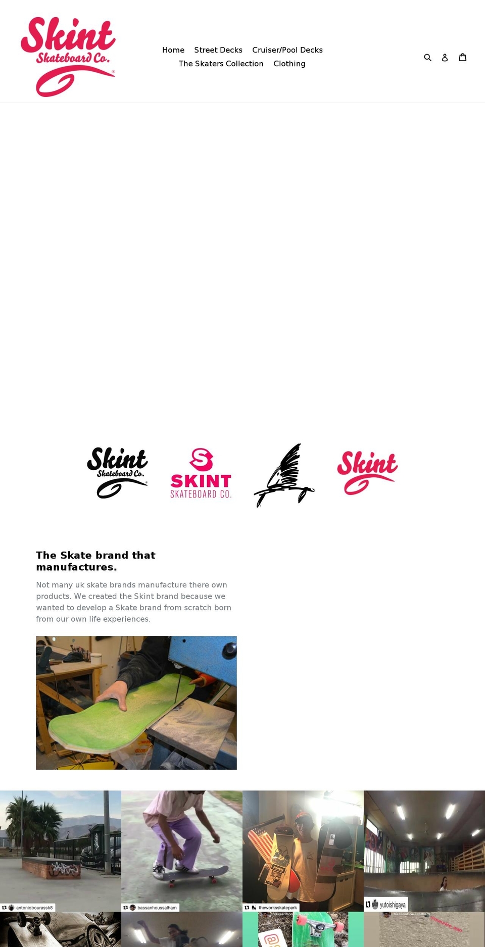 skintskate.com — Shopify storefront screenshot