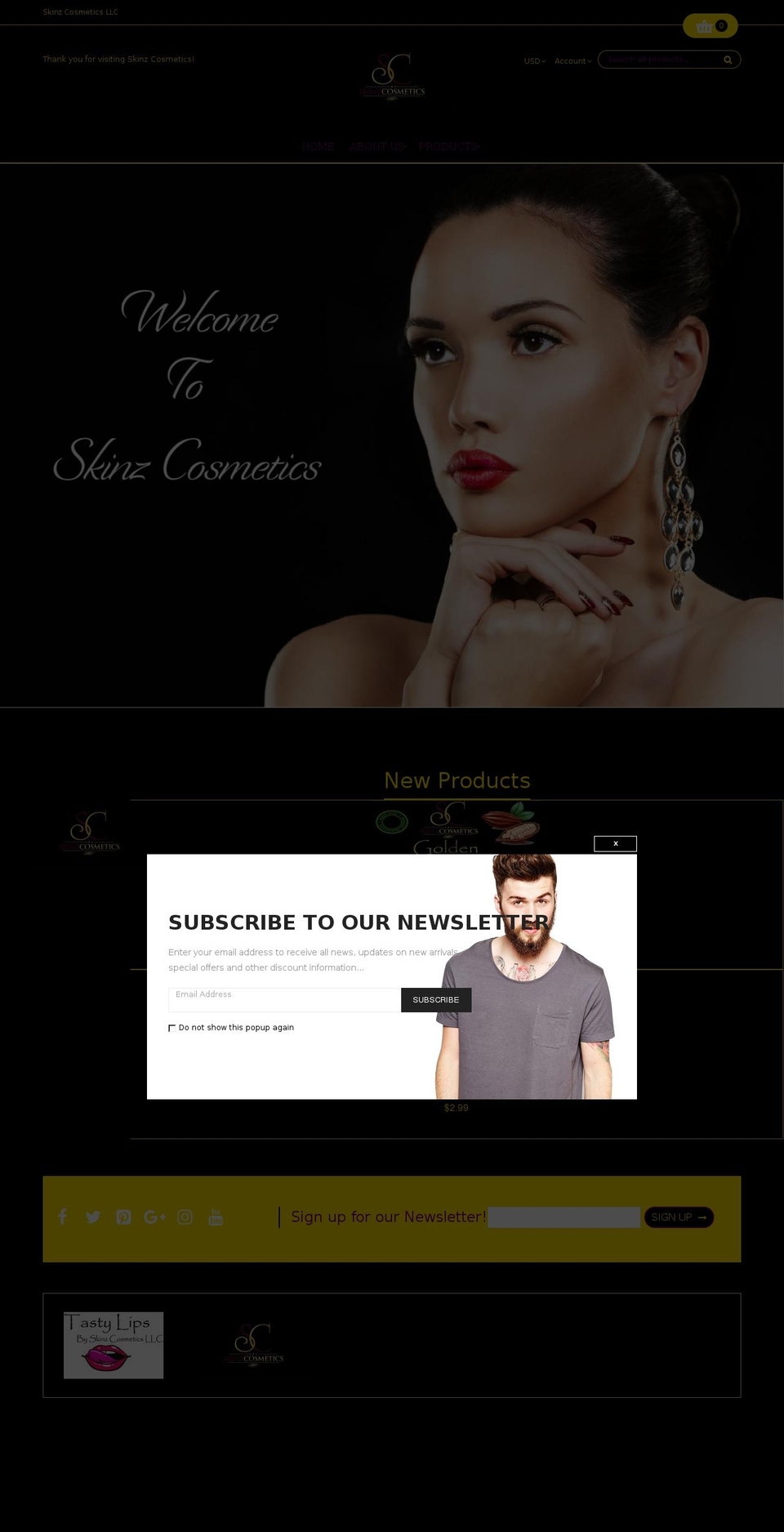 organica-v1-3 Shopify theme site example skinzcosmetics.com