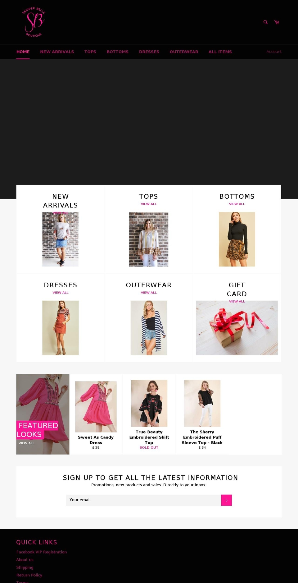 skipperbelle.com shopify website screenshot
