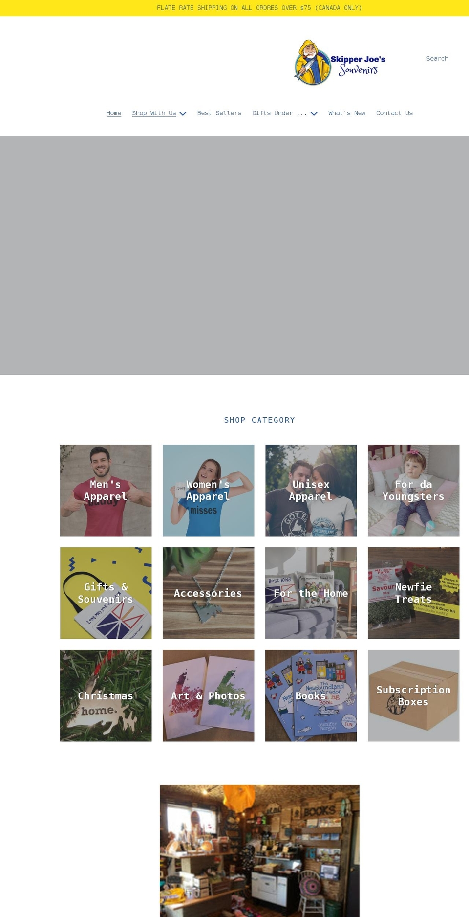 skipperjoessouvenirs.com shopify website screenshot