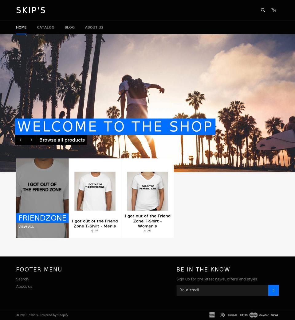 skipslifestyle.com shopify website screenshot
