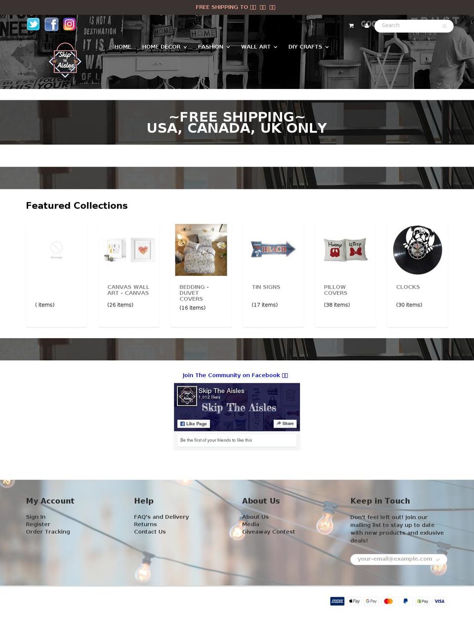 skiptheaisle.com — Shopify storefront screenshot