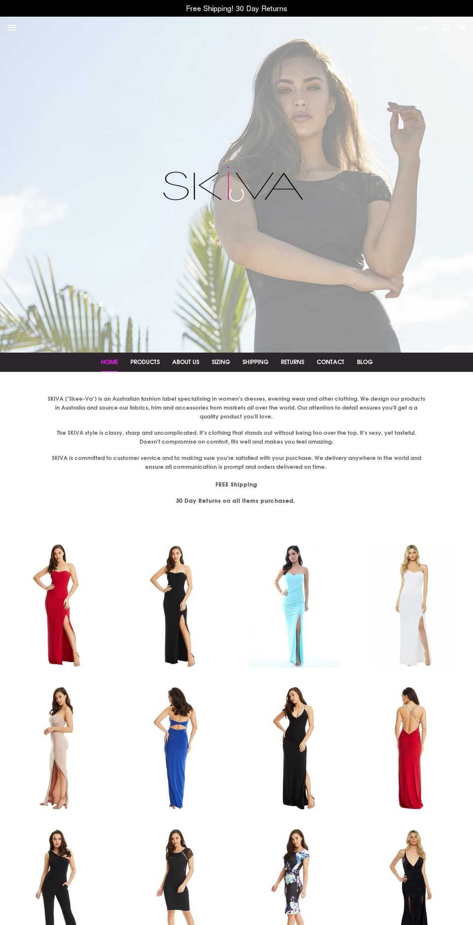 skiva.net.au shopify website screenshot