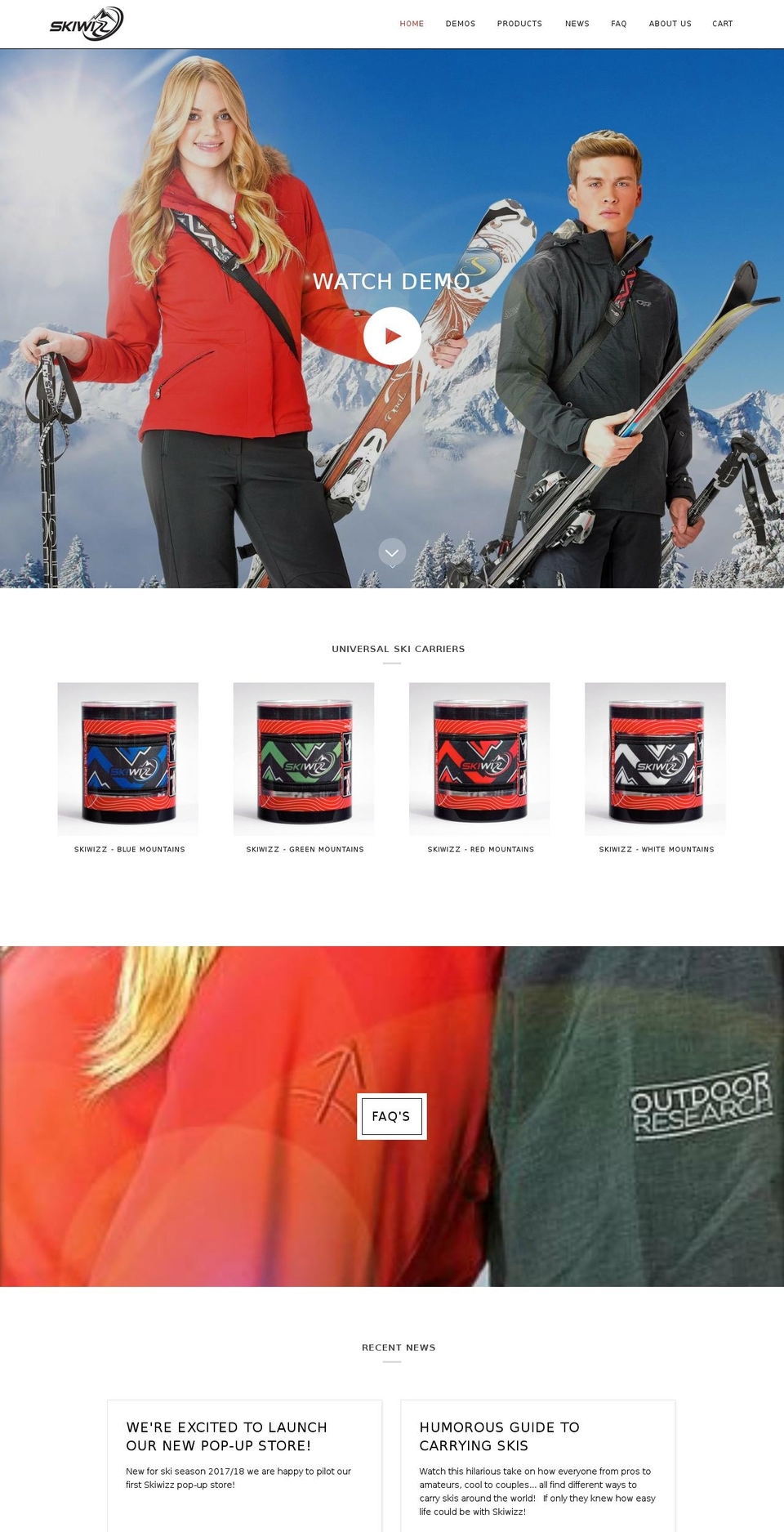 skiwizz.com — Shopify storefront screenshot