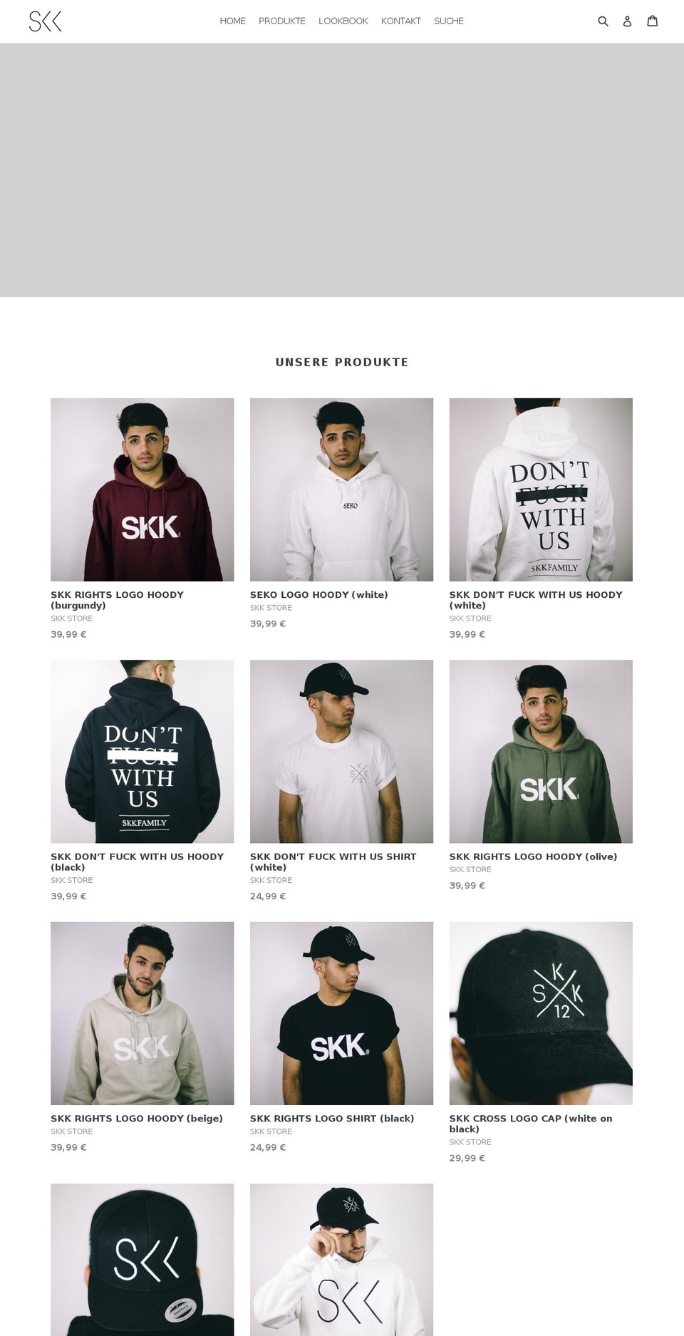 skk-store.de shopify website screenshot