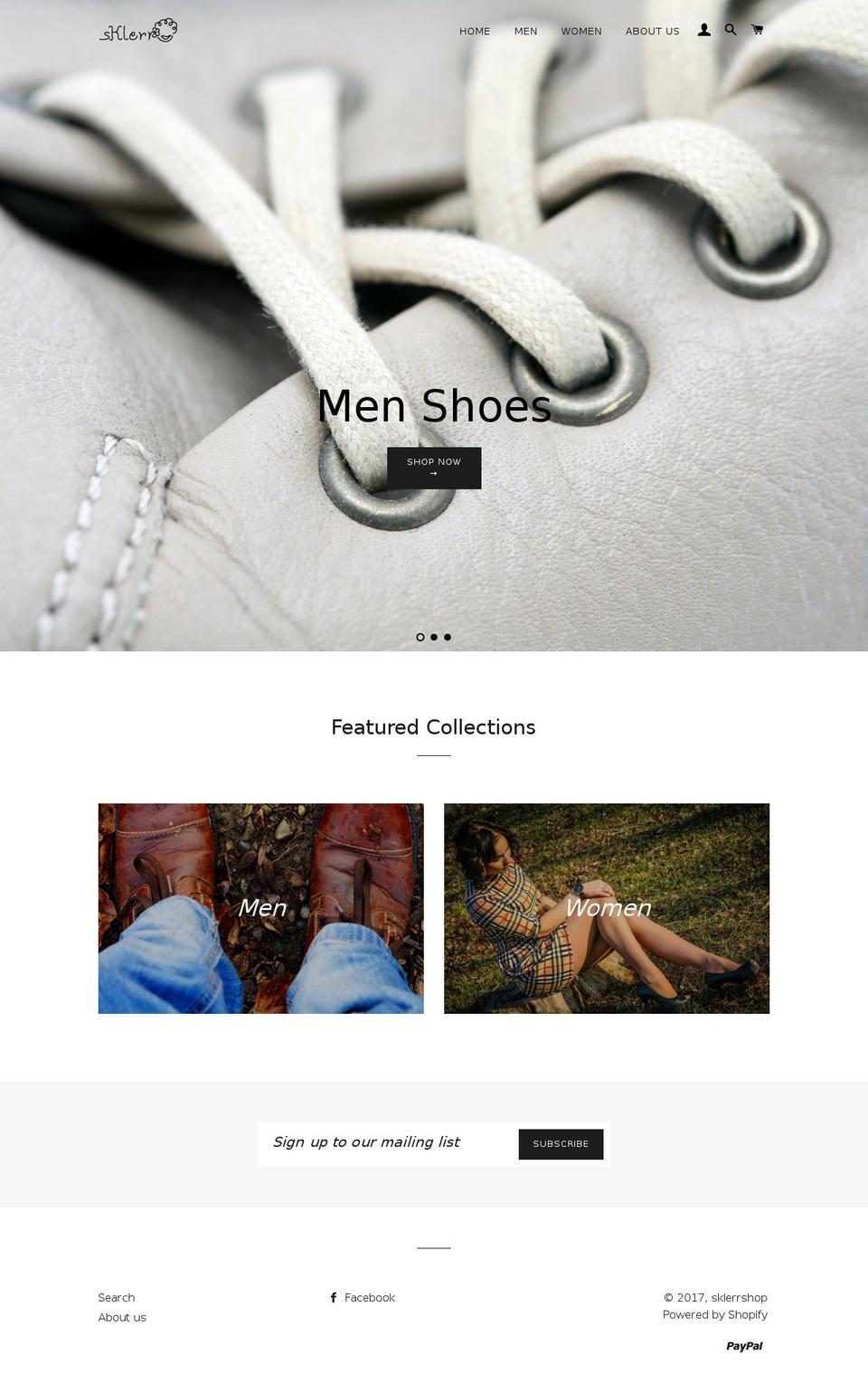 sklerr.com shopify website screenshot