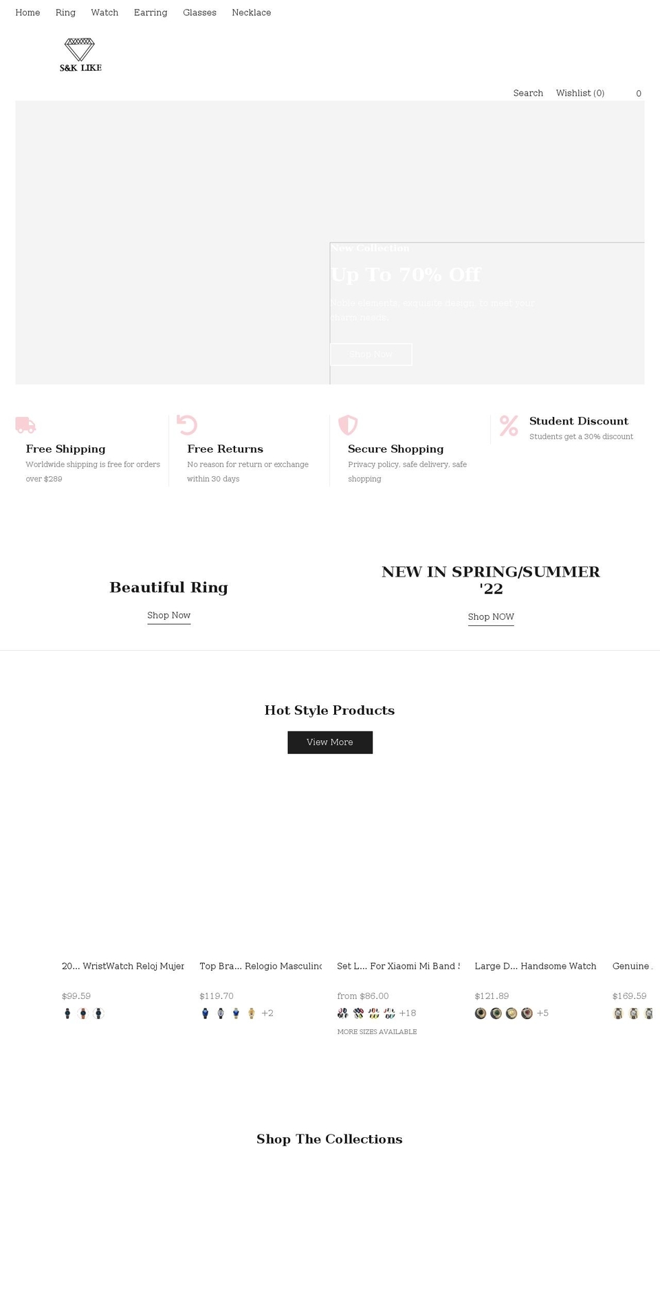 sklike.com shopify website screenshot