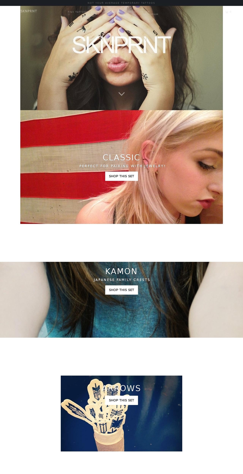 sknprnt.com — Shopify storefront screenshot