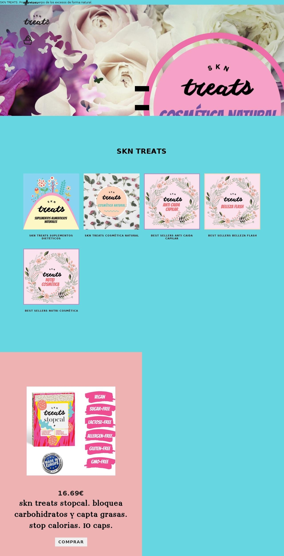 skntreats.com — Shopify storefront screenshot