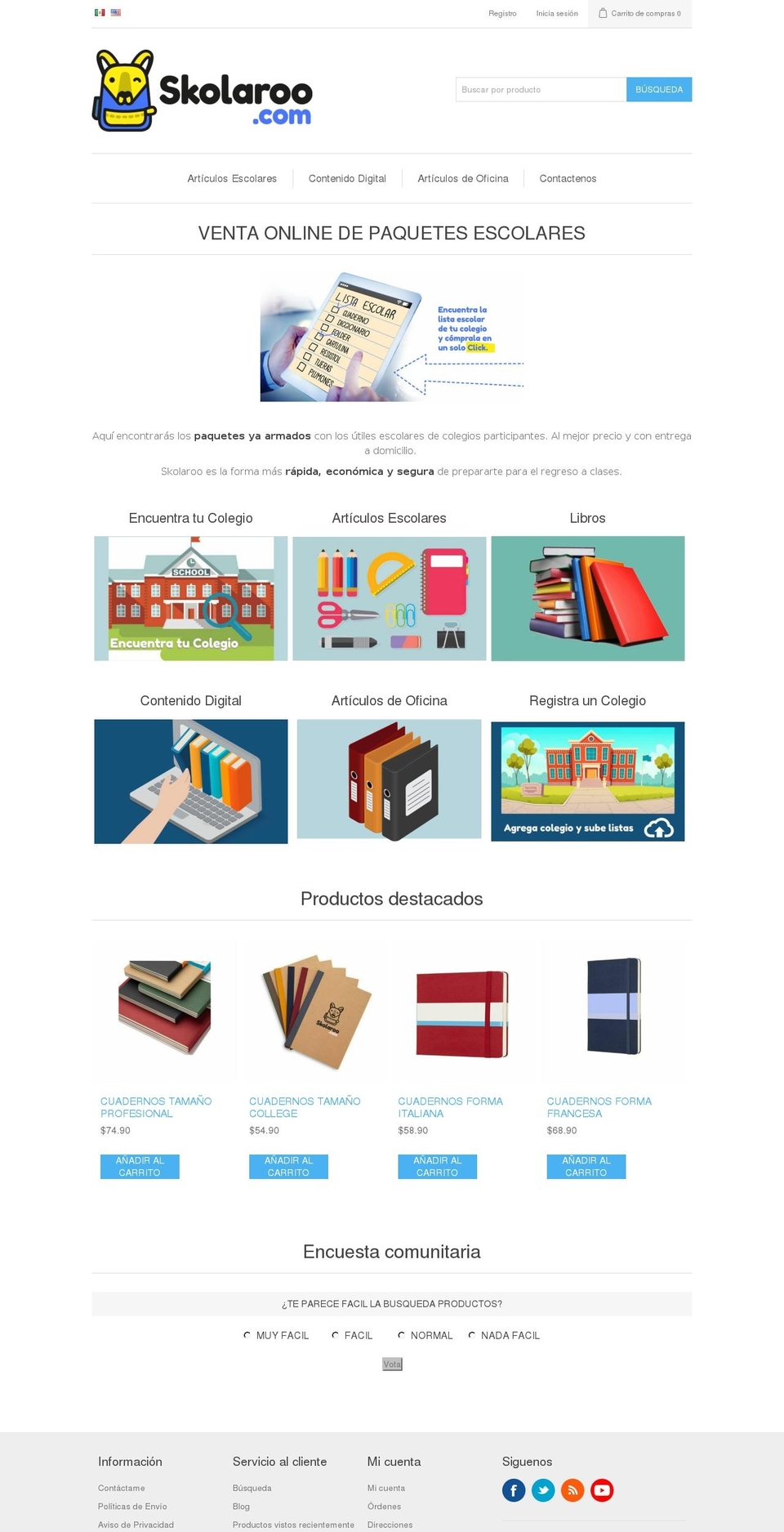 skolaroo.com — Shopify storefront screenshot
